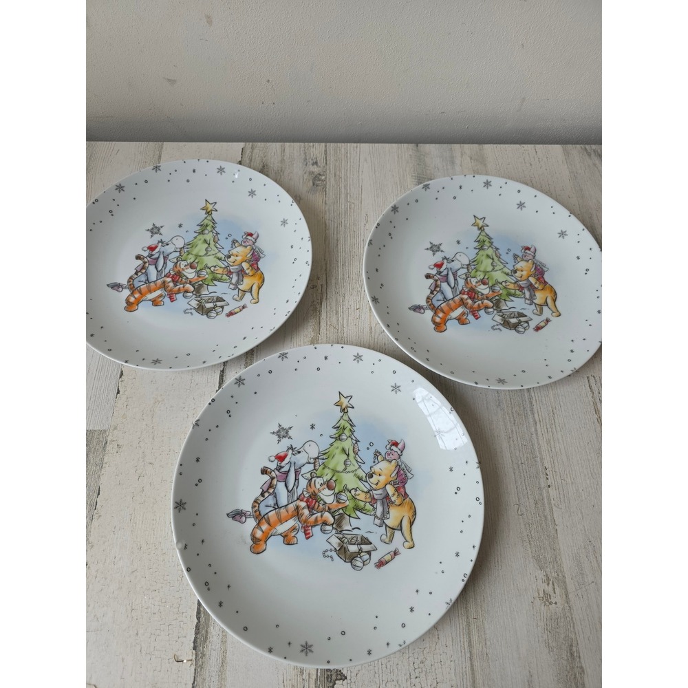 Disney Shepherd Winnie the Pooh Xmas‎ plate your Tigger dinner tree set